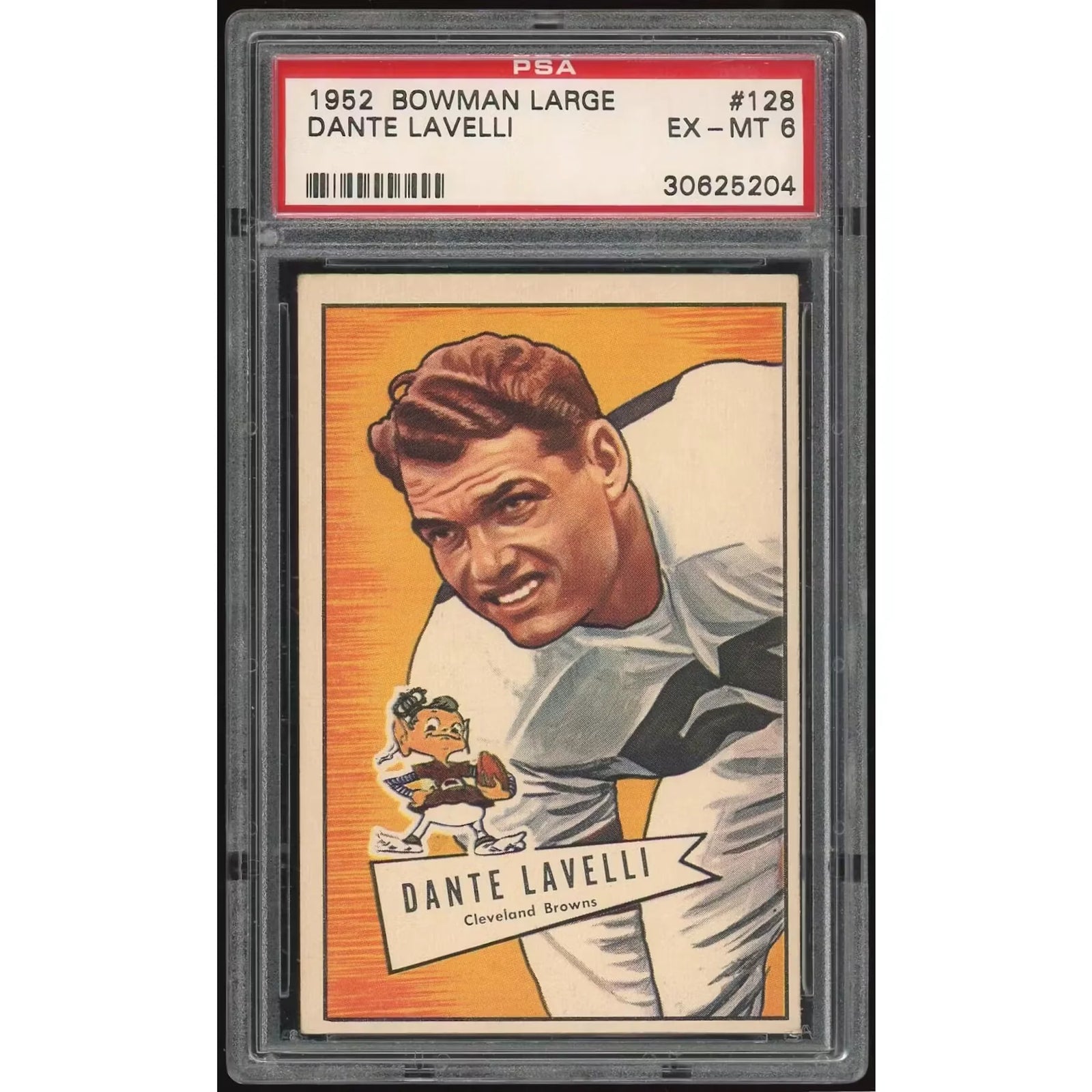 1952 Bowman Large Dante Lavelli #128 | PSA 6