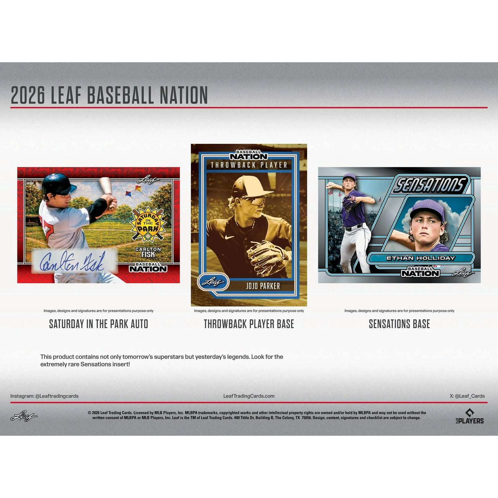 DRAFT - New 2026 Leaf Baseball Nation Hobby Box