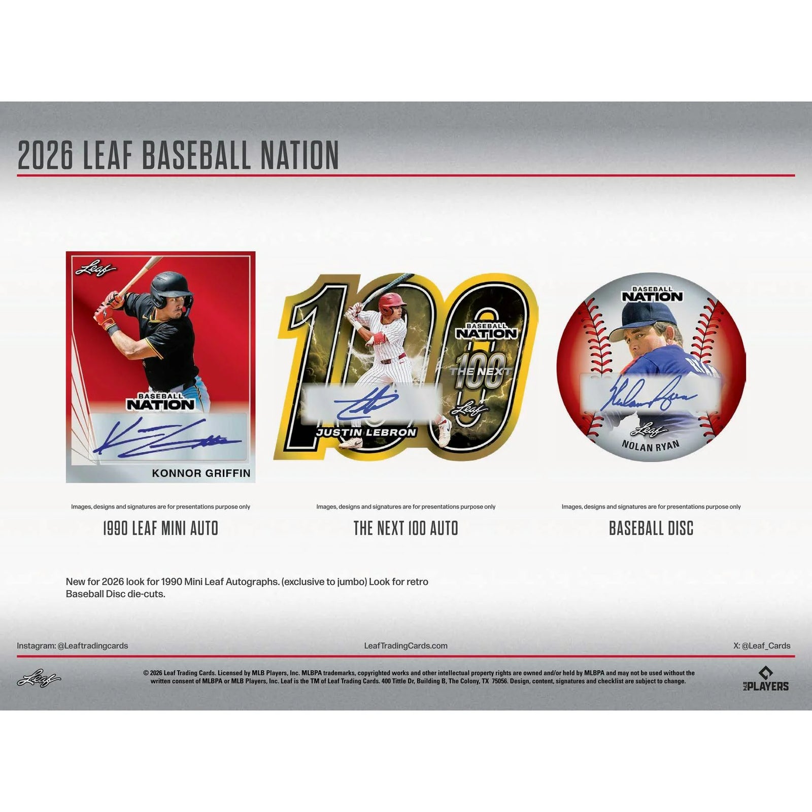 DRAFT - New 2026 Leaf Baseball Nation Hobby 10-Box Case