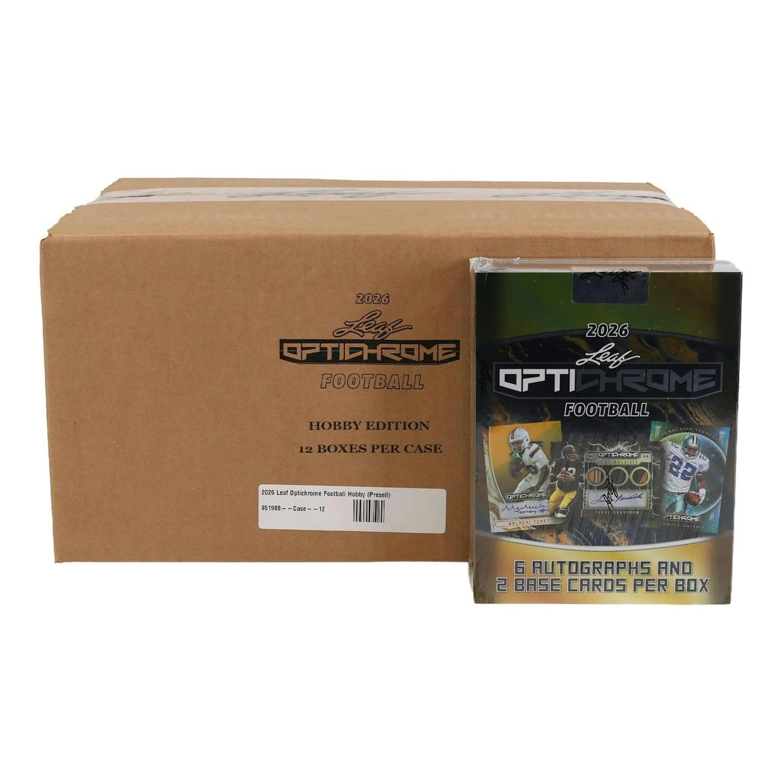 DRAFT - New 2026 Leaf Optichrome Football Hobby 12-Box Case