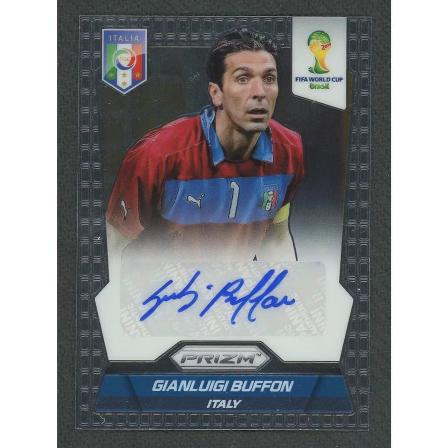 Gianluigi Buffon Signed 2014 Panini Prizm World Cup Card
