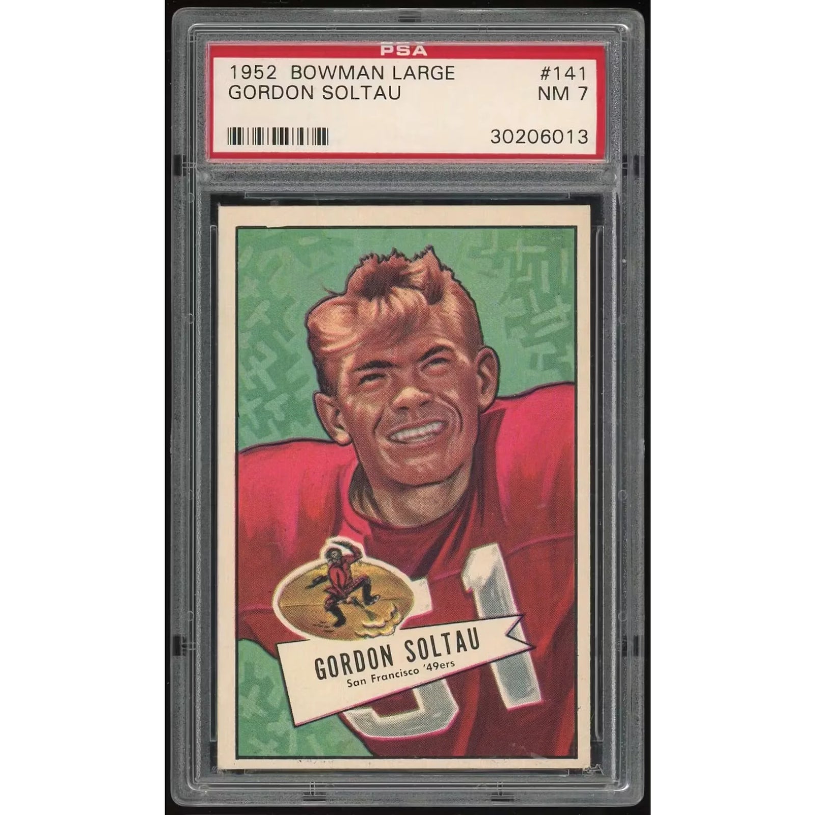 1952 Bowman Large #141 Gordon Soltau | PSA 7