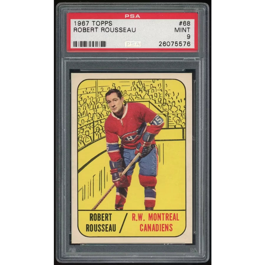 Robert Rousseau 1967-68 Topps #68 Card | PSA 9