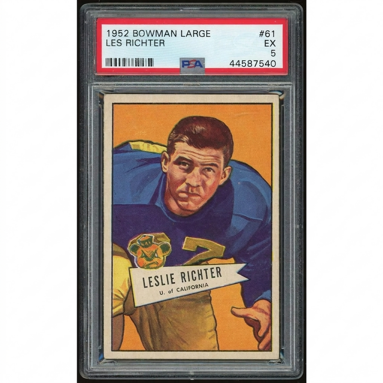 1952 Bowman Large #61 Les Richter Card | PSA 5