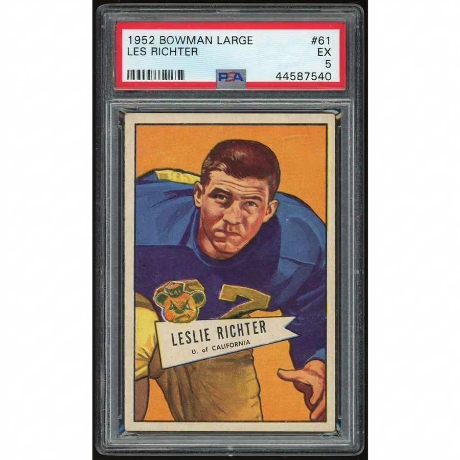 1952 Bowman Large #61 Les Richter Card | PSA 5