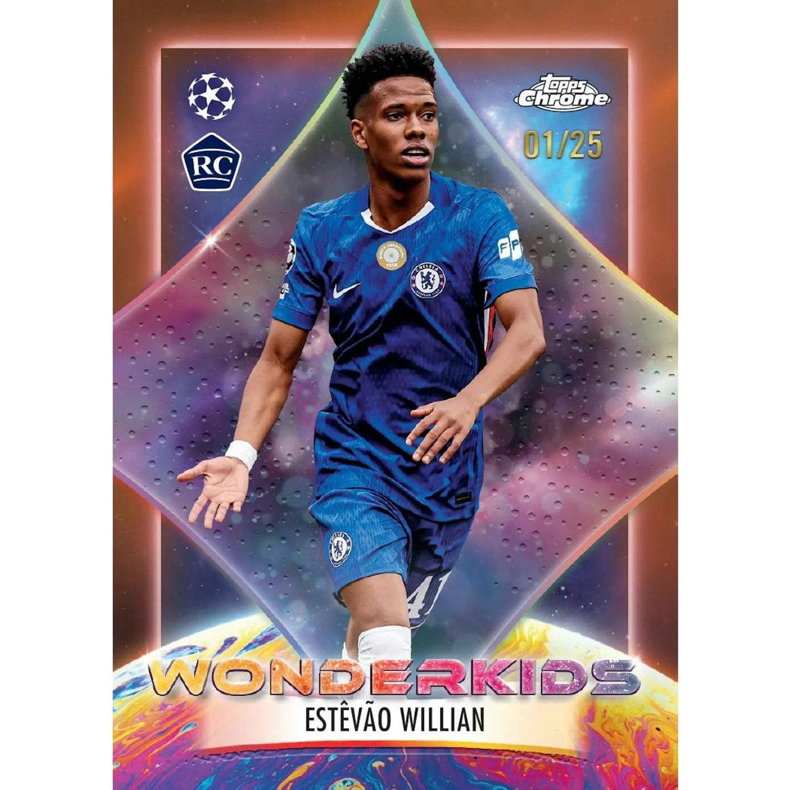 DRAFT - New 2025/26 Topps Chrome UEFA Club Competitions Soccer First Day Issue Hobby 12-Box Case