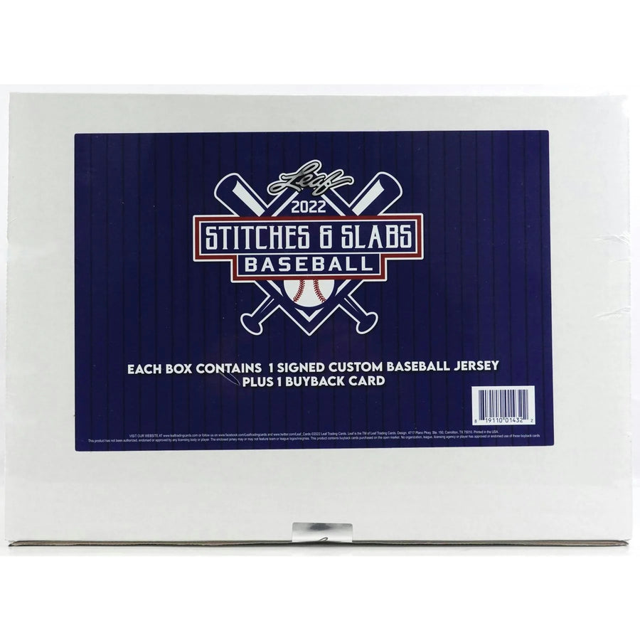 DRAFT - Just In 2022 Leaf Stitches and Slabs Baseball Hobby Box (Reed Buy)