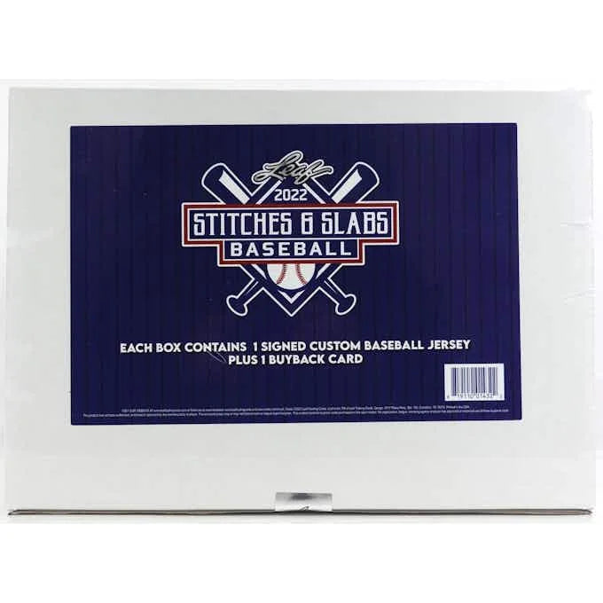 DRAFT - Just In 2022 Leaf Stitches and Slabs Baseball Hobby Box (Reed Buy)