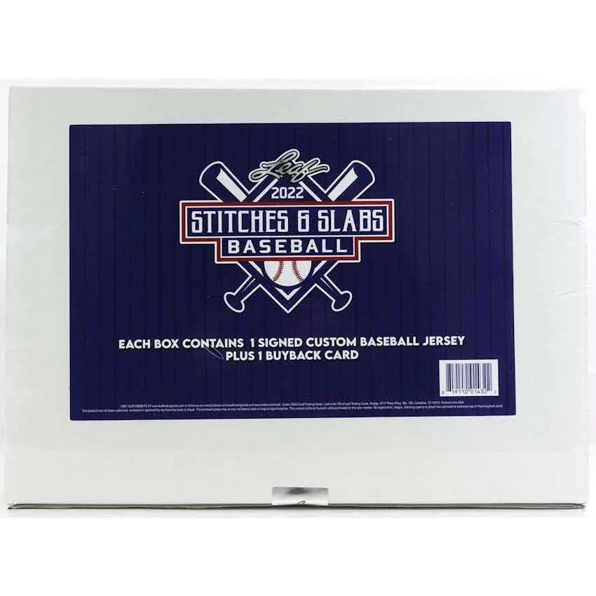 DRAFT - Just In 2022 Leaf Stitches and Slabs Baseball Hobby Box (Reed Buy)