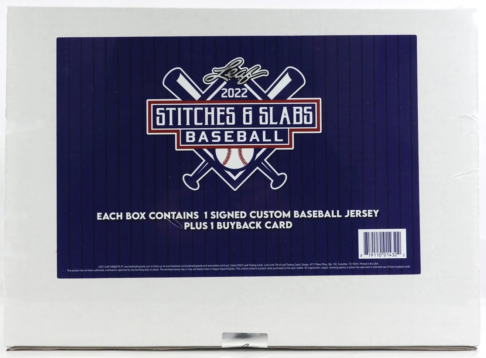 DRAFT - Just In 2022 Leaf Stitches and Slabs Baseball Hobby Box (Reed Buy)