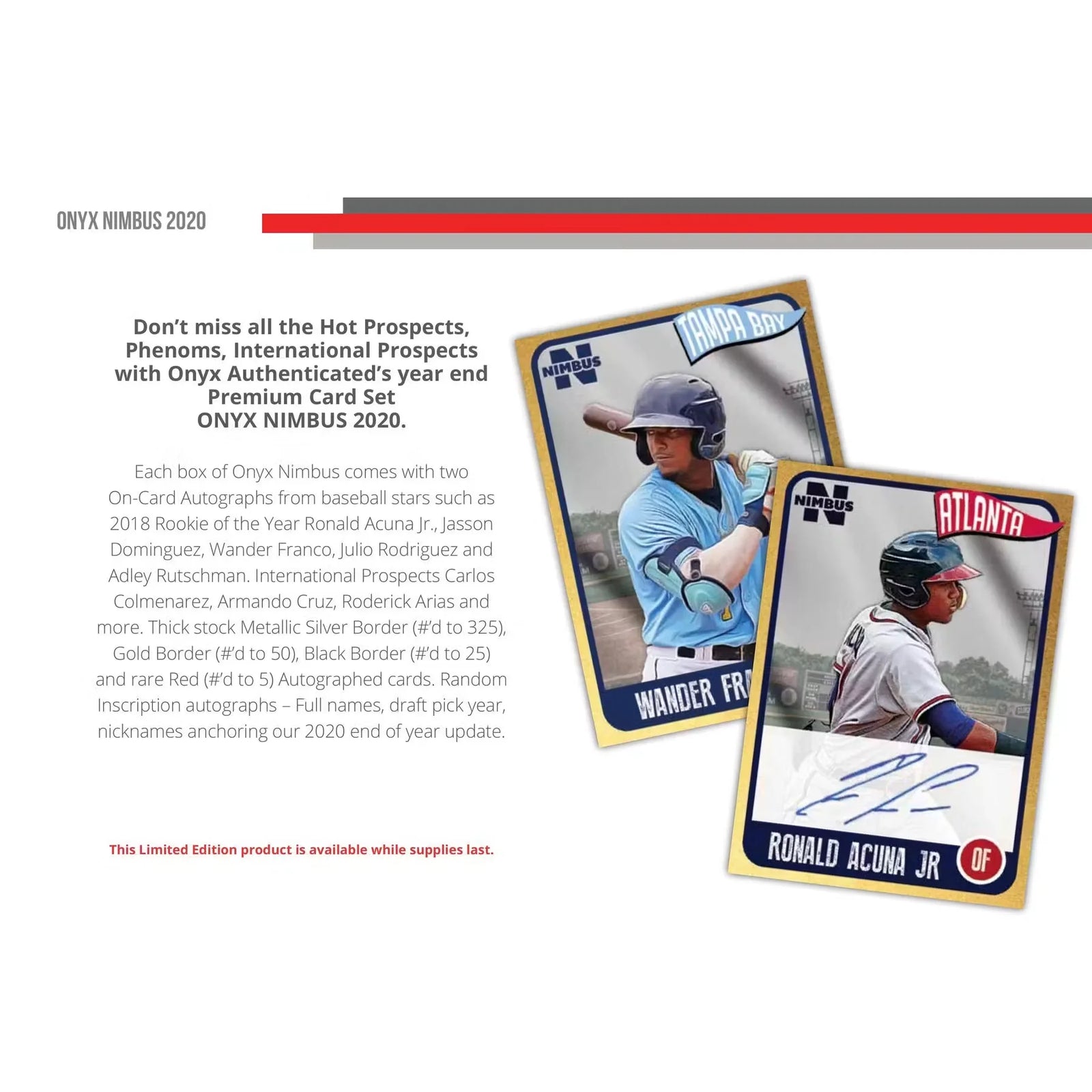 DRAFT - 2020 Onyx Nimbus Baseball Hobby Box