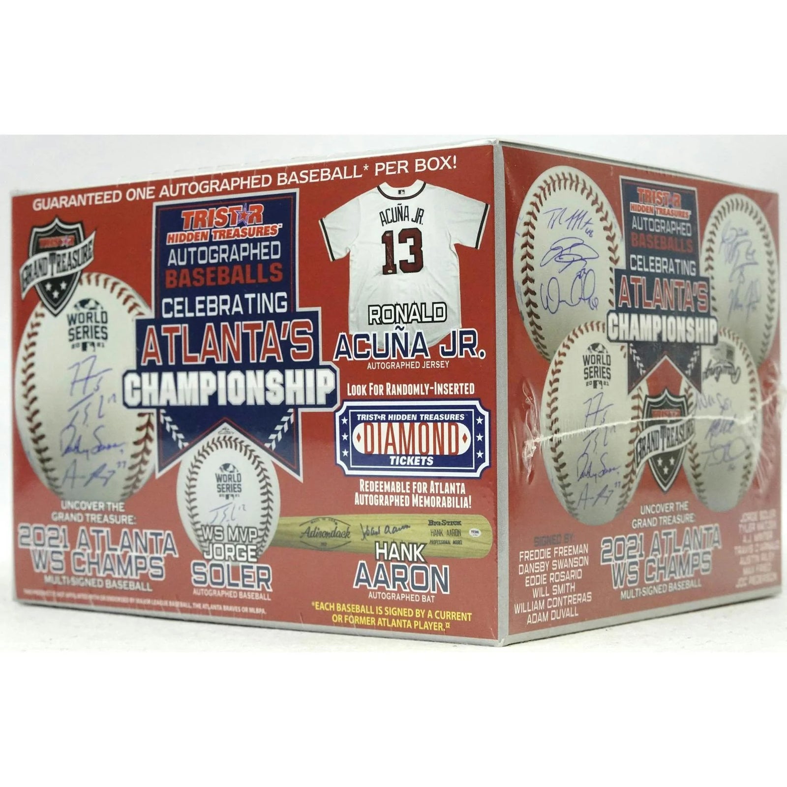 DRAFT - Just In 2021 TriStar Autographed Baseball Celebrating Atlanta's Championship Hobby Box (Reed Buy)