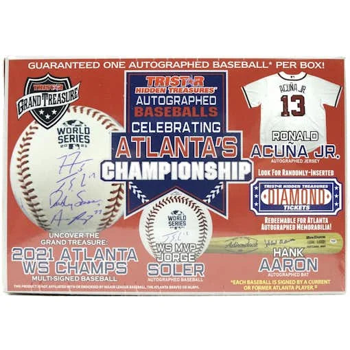 DRAFT - Just In 2021 TriStar Autographed Baseball Celebrating Atlanta's Championship Hobby Box (Reed Buy)