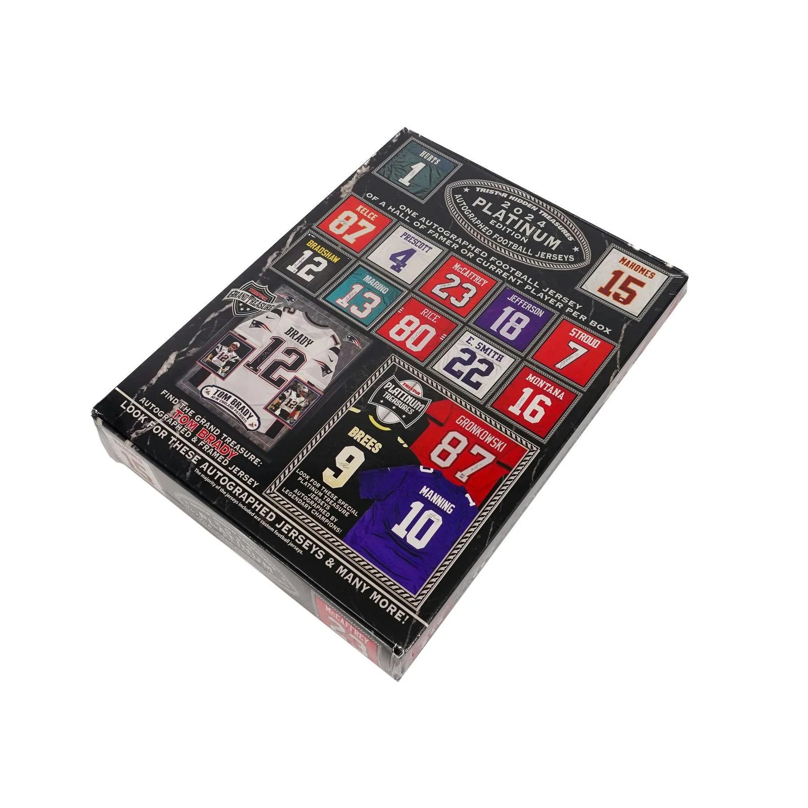DRAFT - New 2024 TriStar Hidden Treasures Platinum Edition Autographed Football Jersey Hobby Box
