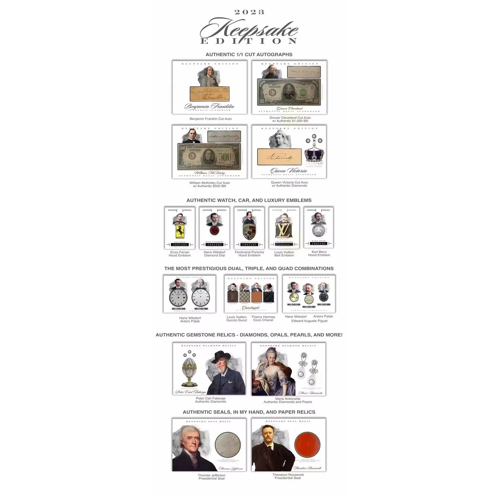 2023 Keepsake Edition Trading Card Hobby Box