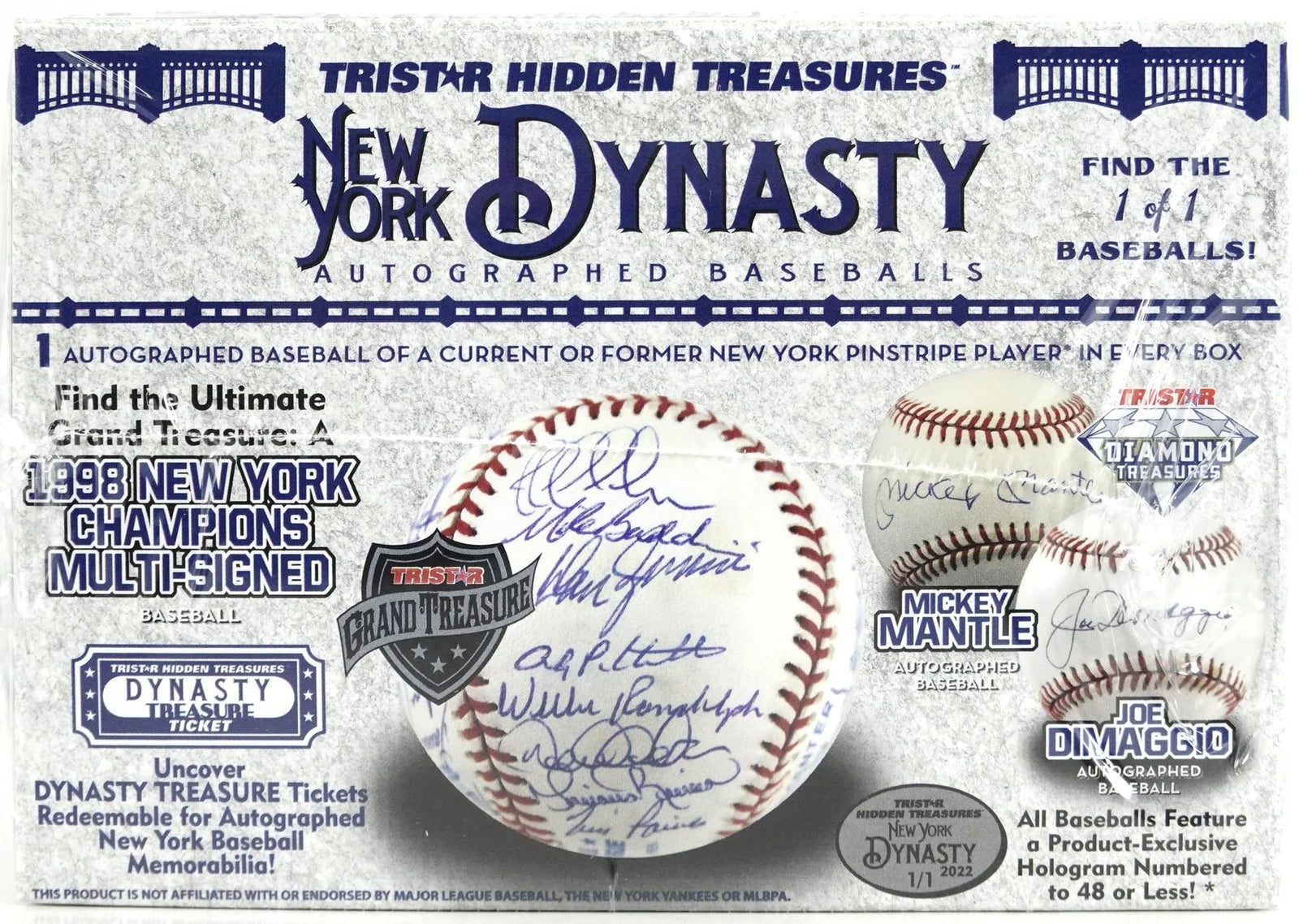 DRAFT - Just In 2022 TriStar New York Dynasty Baseball Hobby Box (Reed Buy)