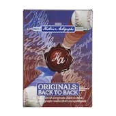DRAFT - Just In 2022 Historic Autographs Originals Back to Back Baseball Hobby Box (Reed Buy)
