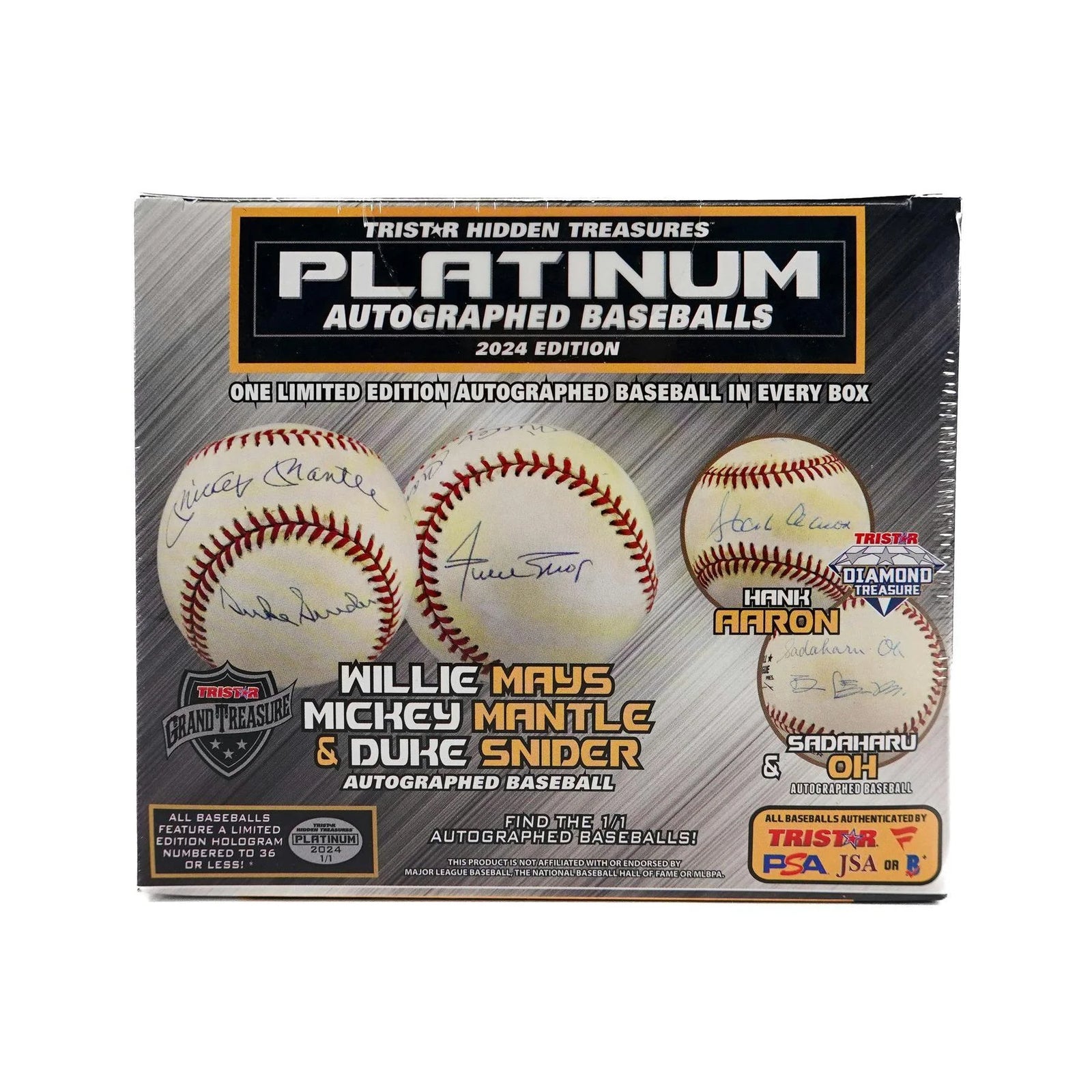 DRAFT - Just In 2024 TriStar Hidden Treasures Platinum Autographed Baseballs Hobby Box (Reed Buy)