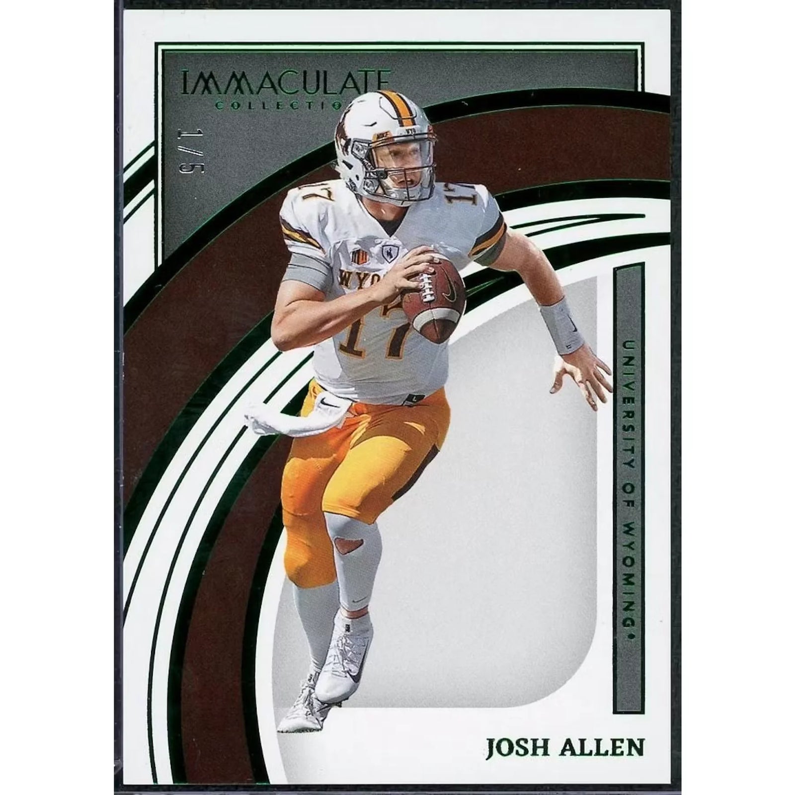 Josh Allen 2022 Panini Immaculate Collegiate Card | Green/5 #42