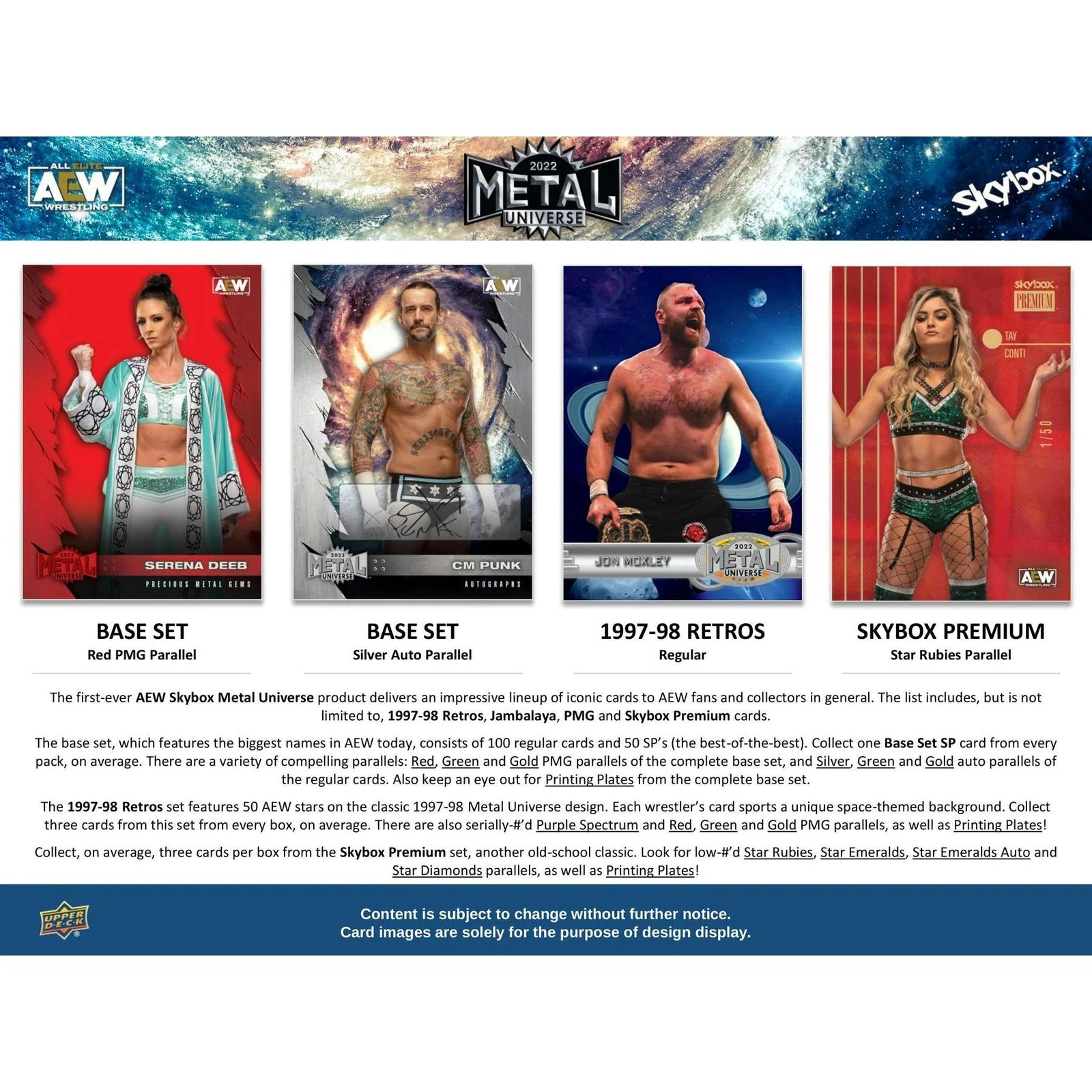 DRAFT - 2022 Upper Deck AEW Skybox Metal Universe Hobby Box