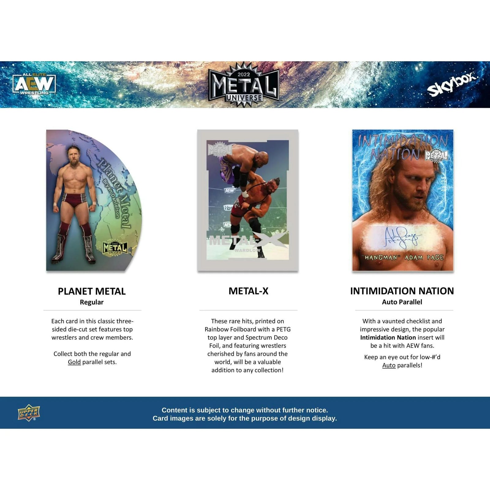 DRAFT - 2022 Upper Deck AEW Skybox Metal Universe Hobby Box