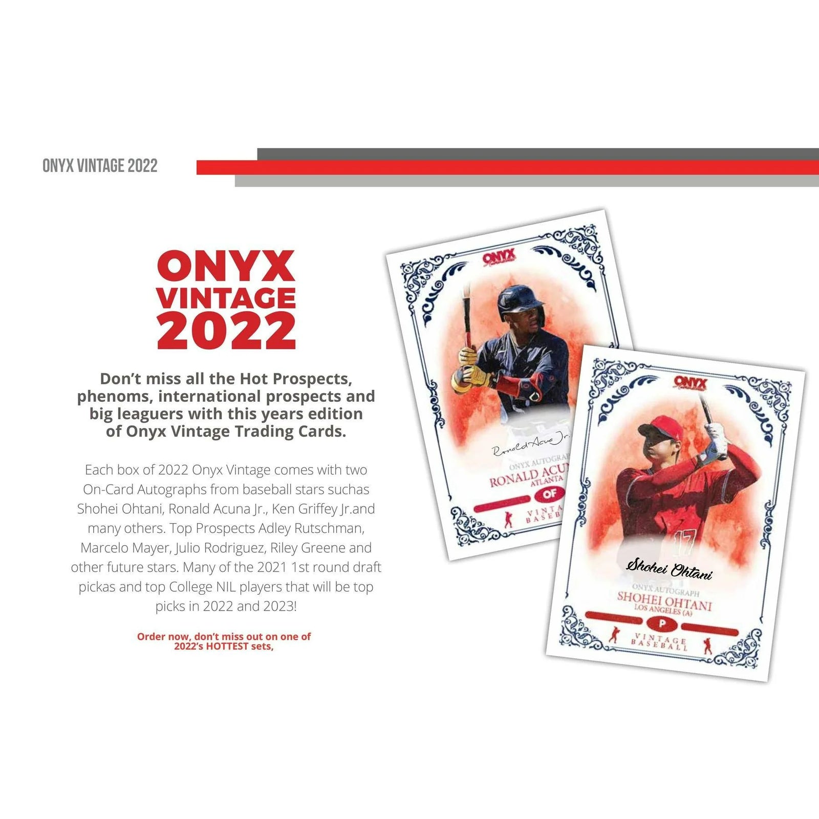 DRAFT - Just In 2022 Onyx Vintage Baseball Hobby Box (Reed Buy)