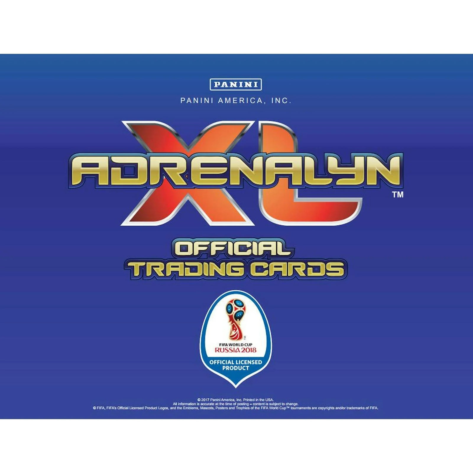 DRAFT - Just In 2018 Panini FIFA World Cup Adrenalyn XL Box (Reed Buy)