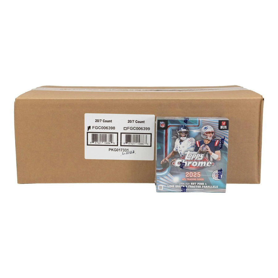 DRAFT - New 2025 Topps Chrome Football Mega 20-Box Case