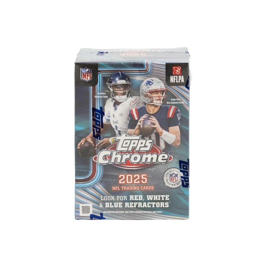 DRAFT - 2025 Topps Chrome Football Blaster Box $54.95 $49.95 Add to Cart