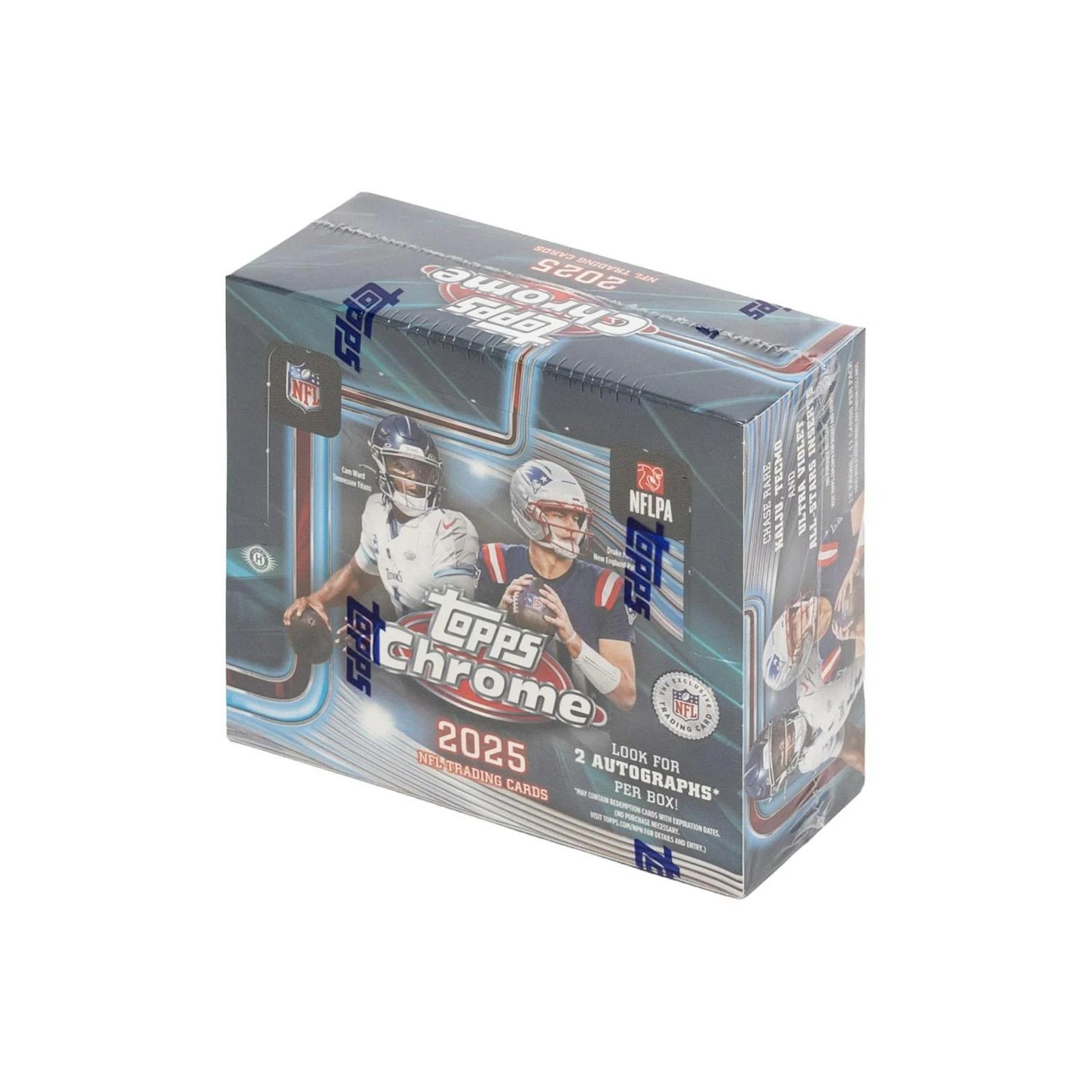 DRAFT - New 2025 Topps Chrome Football Hobby Jumbo 8-Box Case
