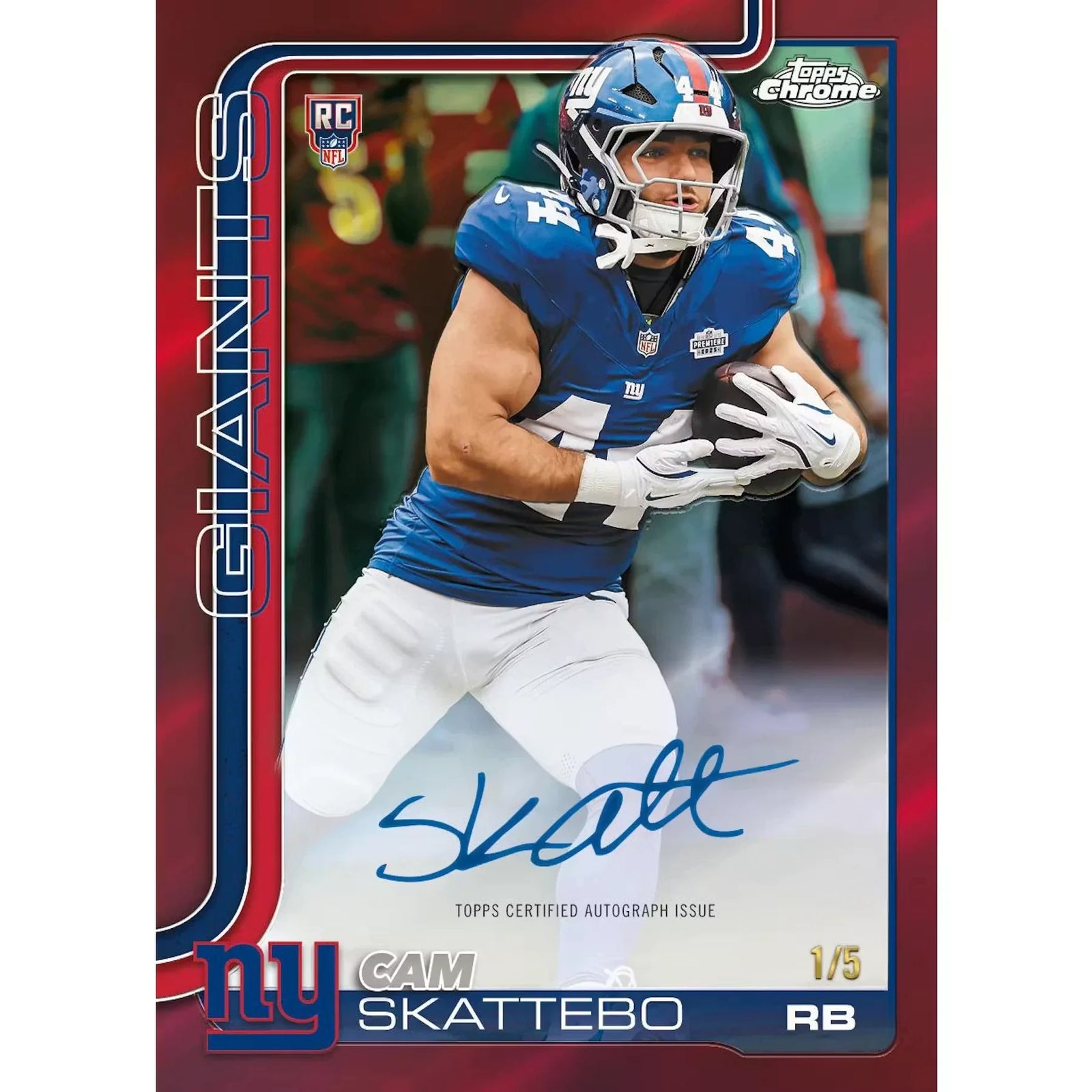 2025 Topps Chrome Football First Day Issue Hobby Box (Ships Sealed Only)