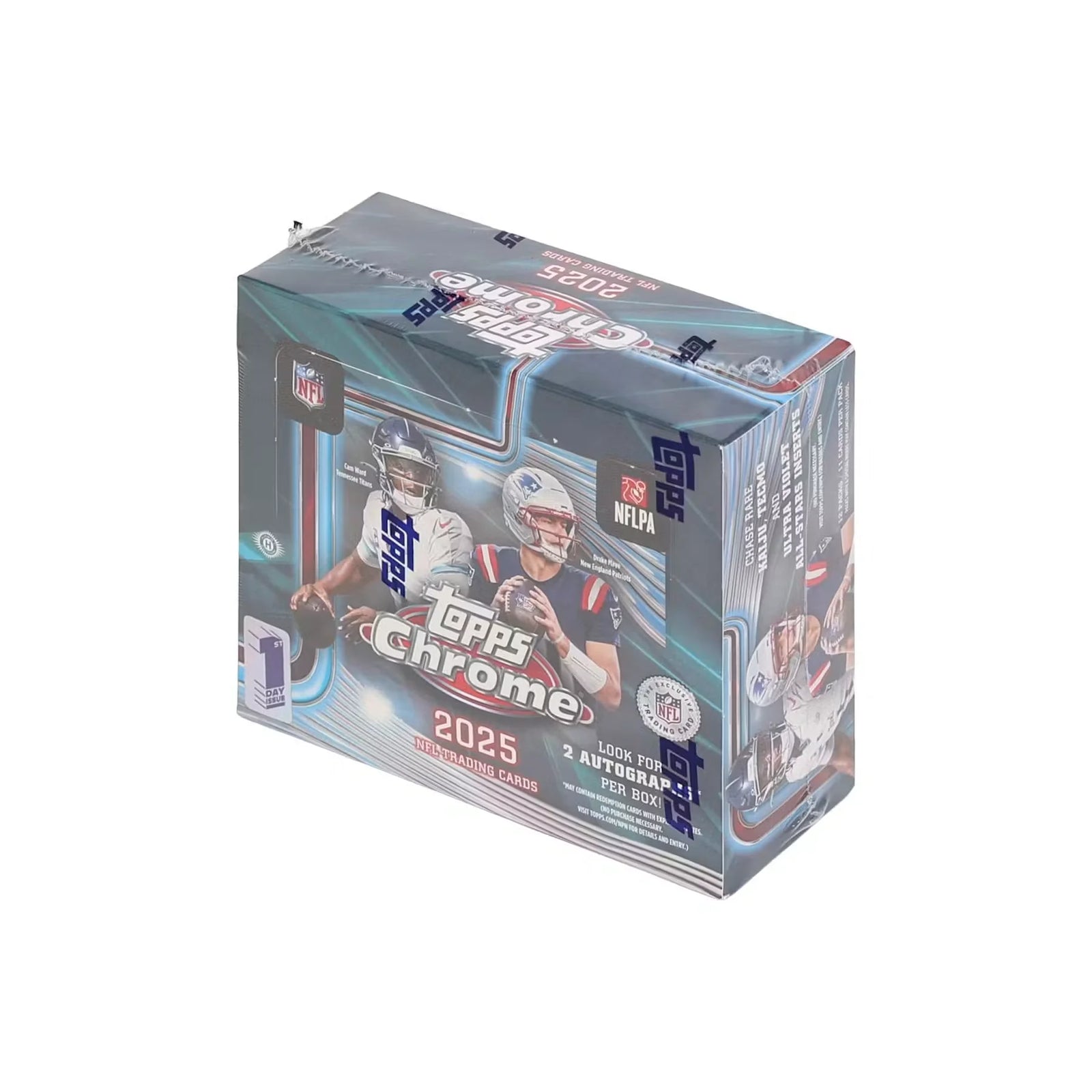 2025 Topps Chrome Football First Day Issue Hobby Box (Ships Sealed Only)