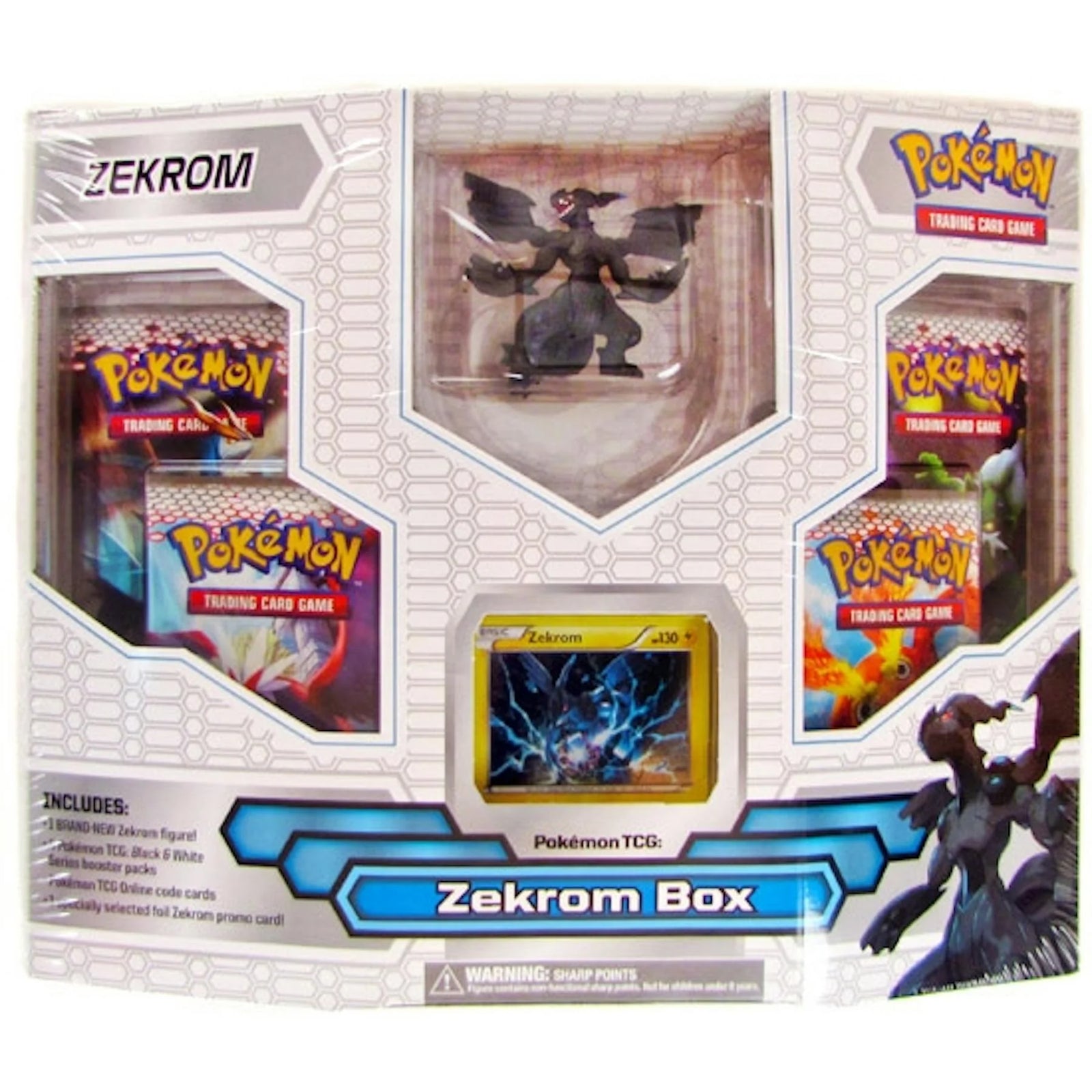 DRAFT - Pokemon Black & White Zekrom Gift Box | 4 BW1 Booster Packs, EX-MT