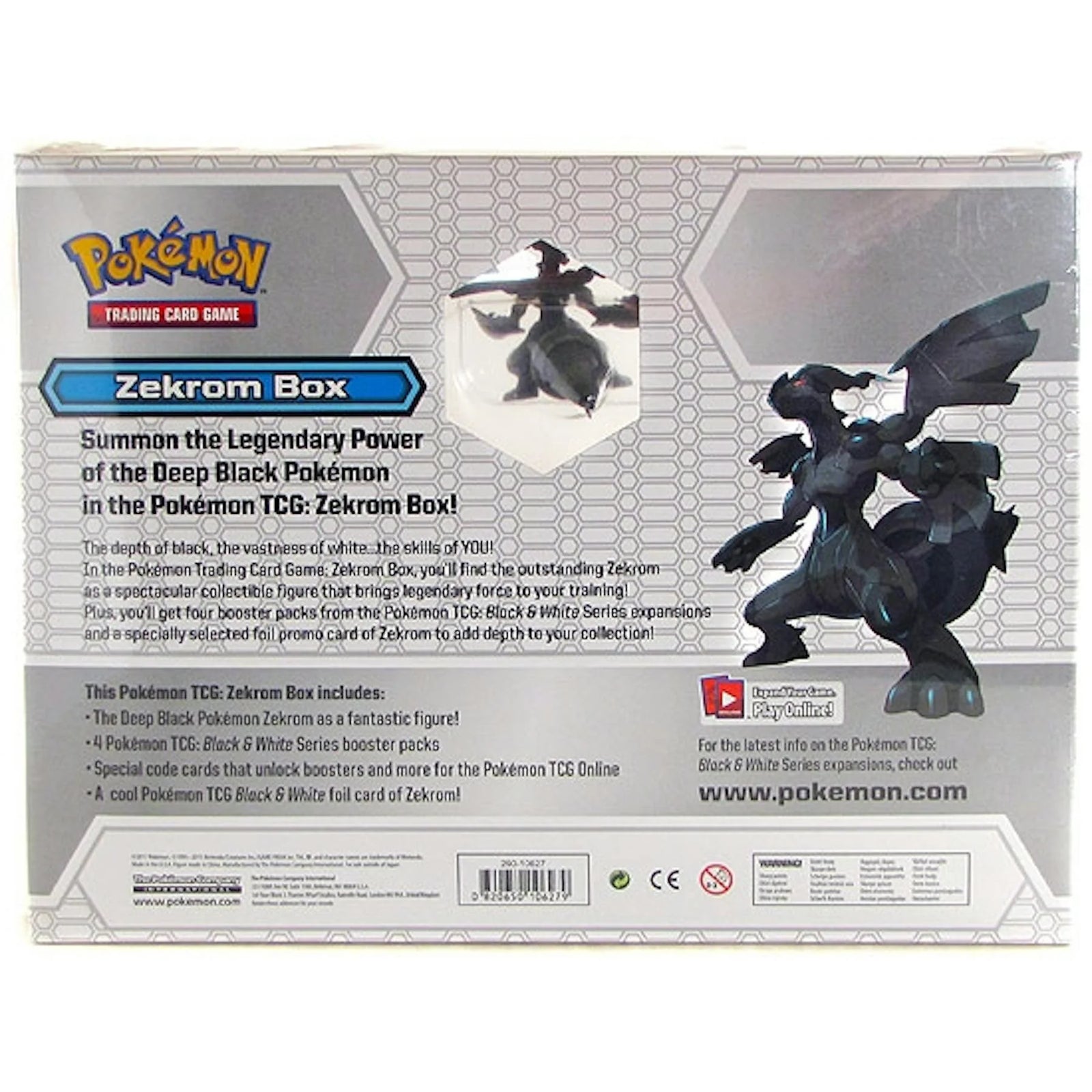 DRAFT - Pokemon Black & White Zekrom Gift Box | 4 BW1 Booster Packs, EX-MT