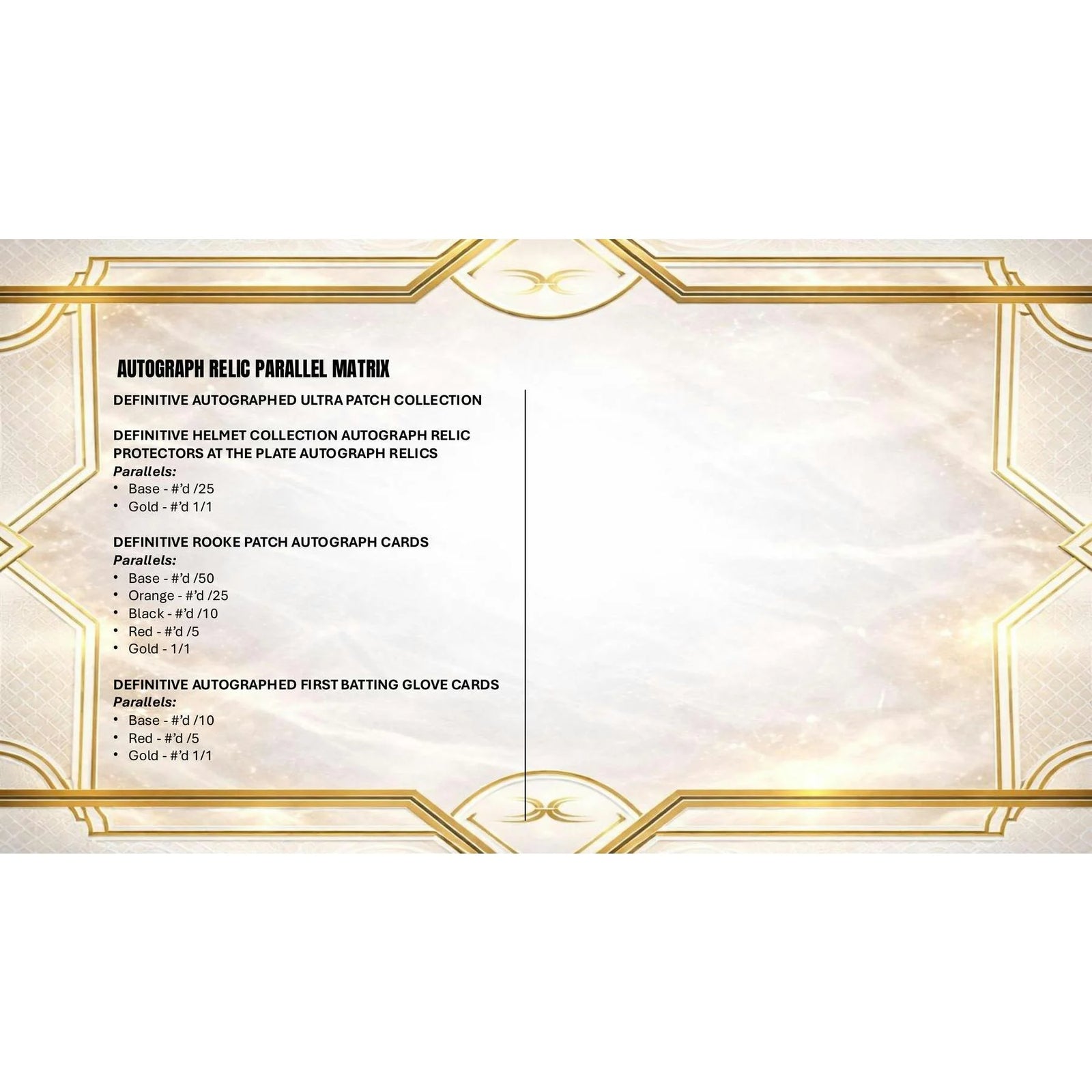 DRAFT - 2025 Topps Definitive Collection Baseball Hobby Box | Premium Release