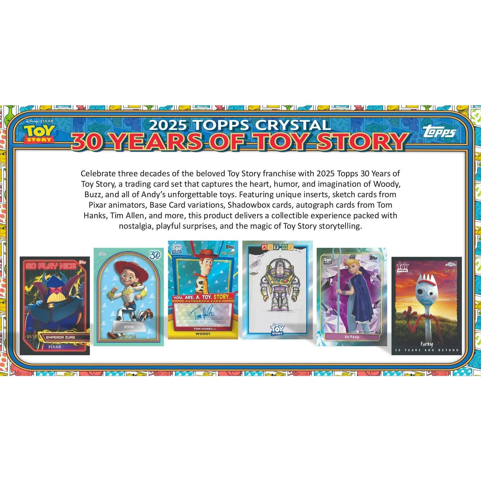 DRAFT - 2025 Topps Crystal Toy Story 30 Years Hobby Box | Entertainment Cards