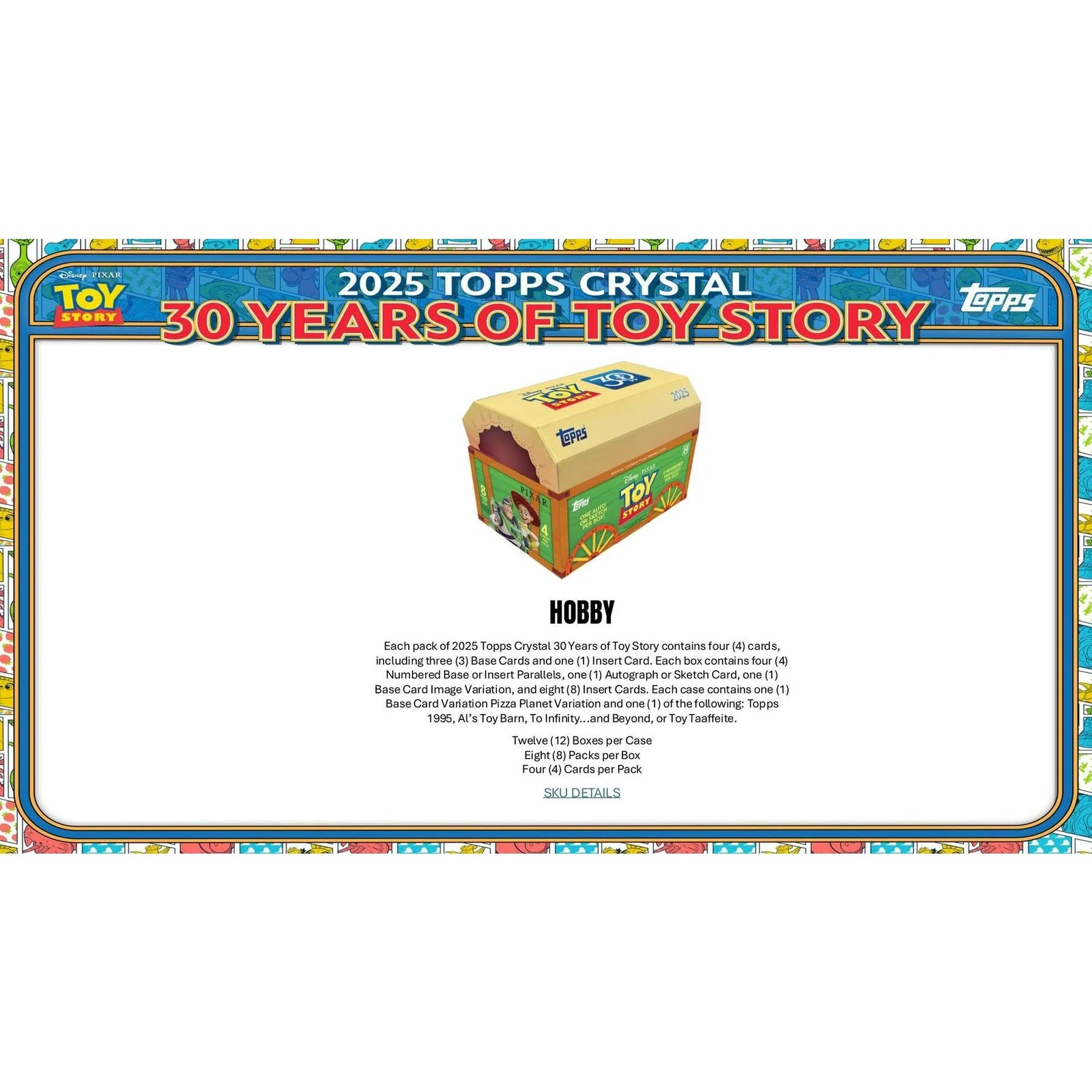 DRAFT - 2025 Topps Crystal Toy Story 30 Years Hobby Box | Entertainment Cards