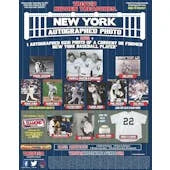 DRAFT - Just In 2021 Tristar Hidden Treasures Autographed New York Baseball 8x10 Photo Edition Box (Reed Buy)