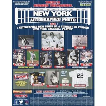 DRAFT - Just In 2021 Tristar Hidden Treasures Autographed New York Baseball 8x10 Photo Edition Box (Reed Buy)
