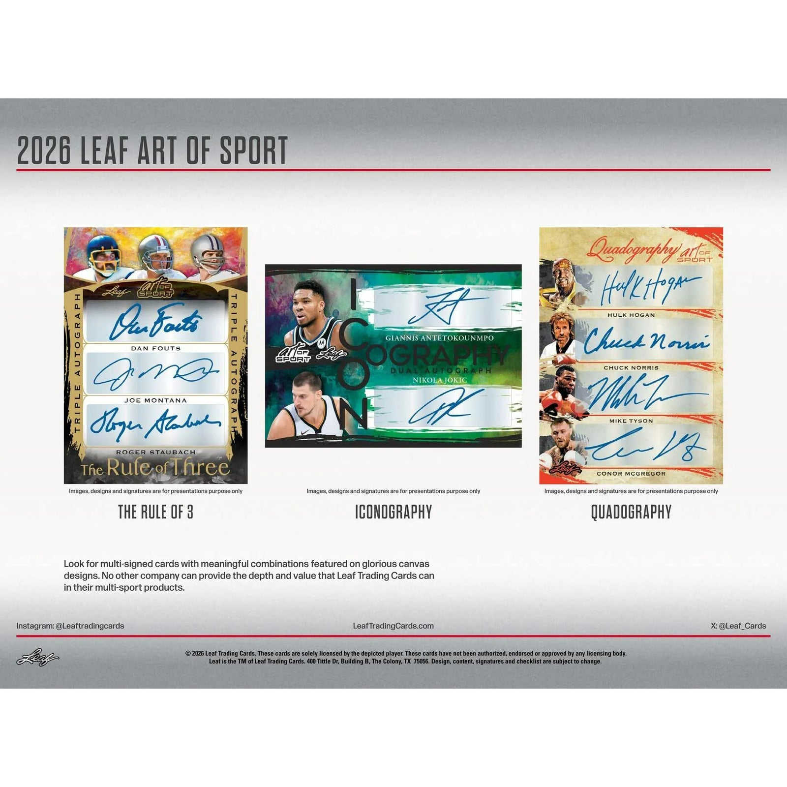 DRAFT - Presell 2026 Leaf Art of Sport Hobby 10-Box Case (Presell) Releases Jul. 31st, 2026