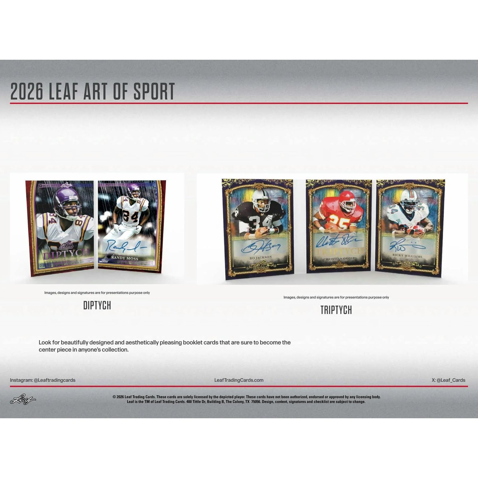 DRAFT - Presell 2026 Leaf Art of Sport Hobby 10-Box Case (Presell) Releases Jul. 31st, 2026