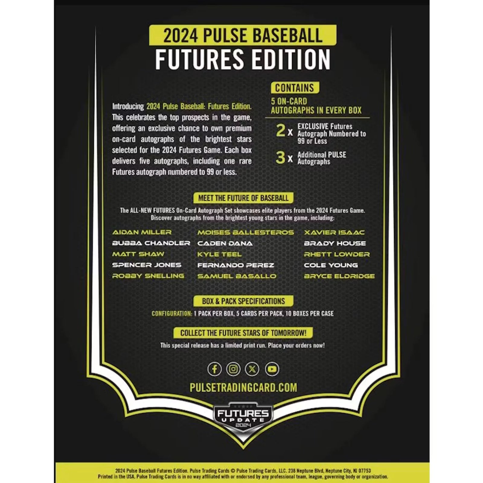 2024 Pulse Baseball Futures Edition Hobby Box
