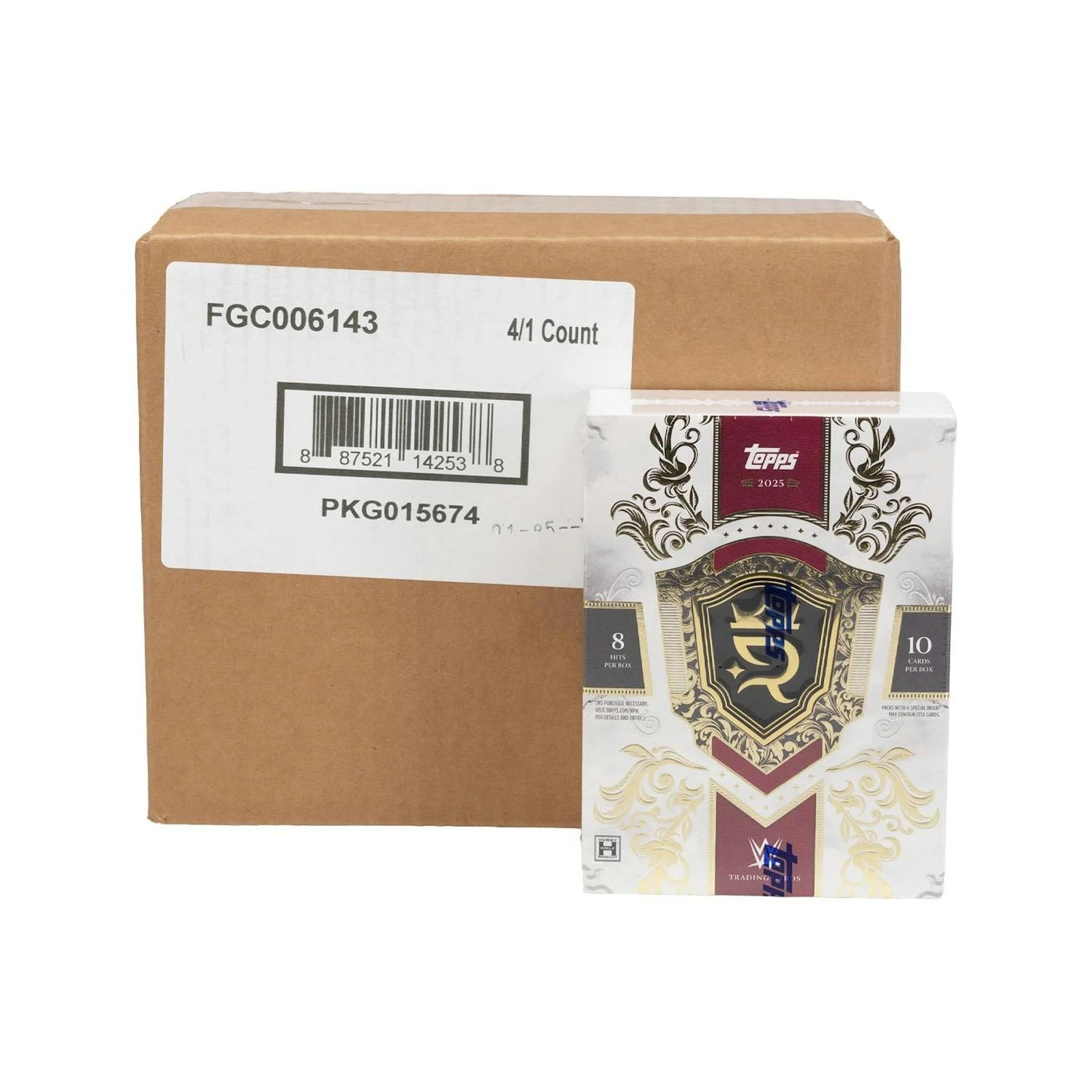 DRAFT - New 2025 Topps Royalty WWE Wrestling Hobby 4-Box Case