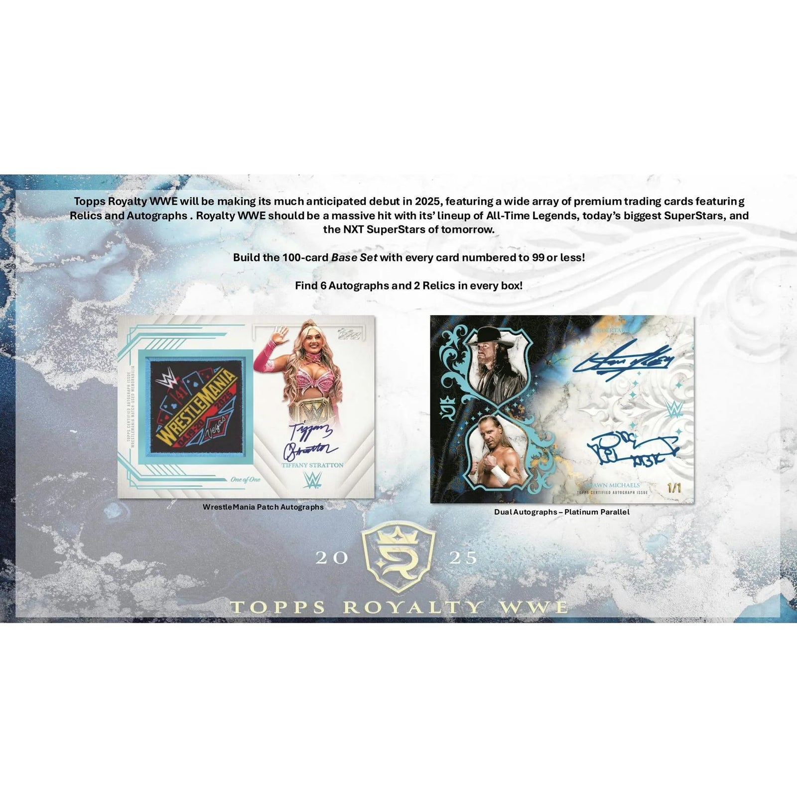 DRAFT - New 2025 Topps Royalty WWE Wrestling Hobby 4-Box Case