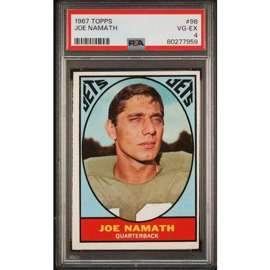 Joe Namath 1967 Topps #98 Rookie Card | PSA 4