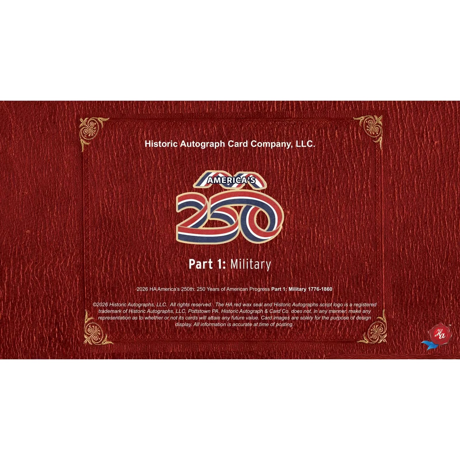 DRAFT - 2026 Historic Autographs America's 250th Anniversary Military Hobby Box | Part 1