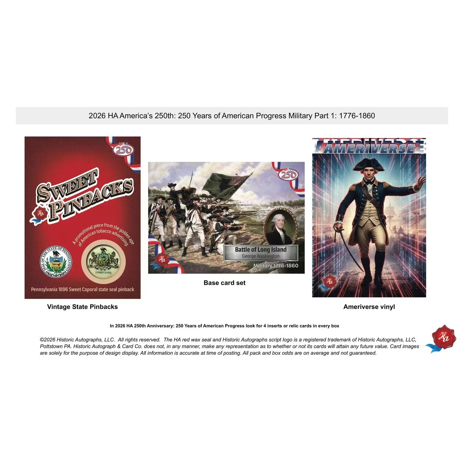 DRAFT - 2026 Historic Autographs America's 250th Anniversary Military Hobby Box | Part 1