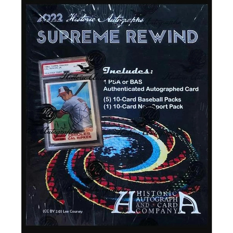 DRAFT - Just In 2022 Historic Autographs Supreme Rewind Baseball Hobby Box (Reed Buy)