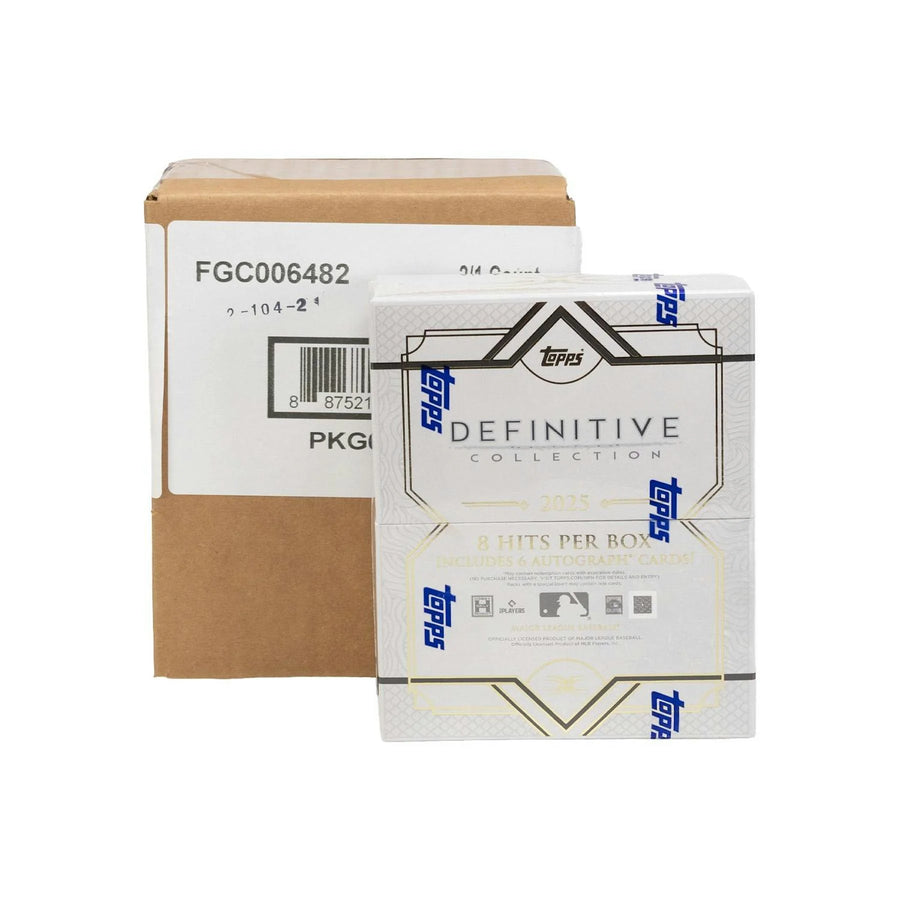 DRAFT - New 2025 Topps Definitive Collection Baseball Hobby 2-Box Case