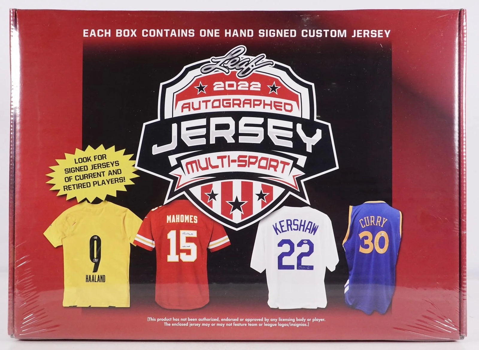 DRAFT - Just In 2022 Leaf Autographed Jersey Multi-Sport Hobby Box (Reed Buy)